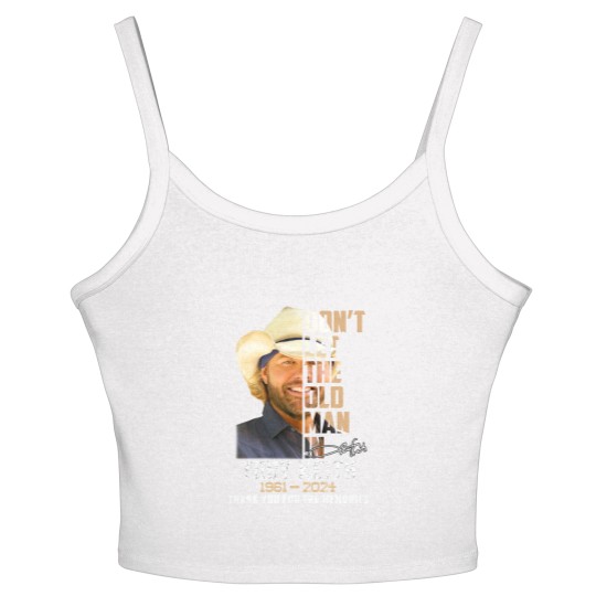 Discover Toby Keith Women's Spaghetti Strap Tank Tops, In Memory Of Toby Keith 1961 2024 Women's Spaghetti Strap Tank Tops, Toby Keith Honoring Women's Spaghetti Strap Tank Tops