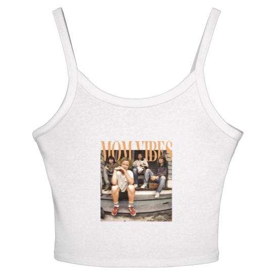 Discover Mom Vibes Thug Life  Women's Spaghetti Strap Tank Tops, Vintage 90s Mom Vibes Women's Spaghetti Strap Tank Tops, 90s Mom Vibes Women's Spaghetti Strap Tank Tops