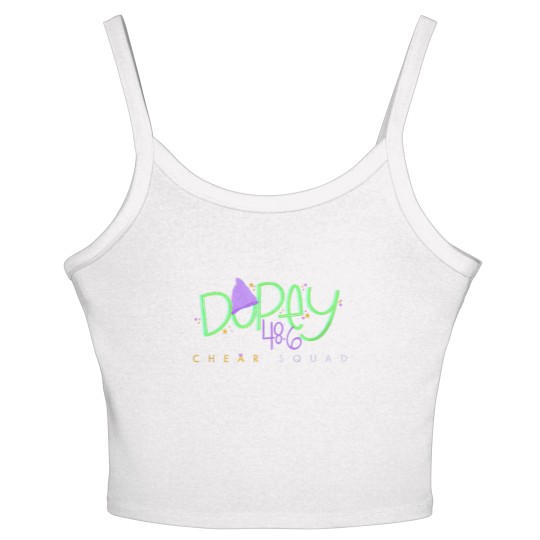 Discover Dopey Challenge ChEAR Squad Women's Spaghetti Strap Tank Tops, WDW Dopey Runner Cheering Family Women's Spaghetti Strap Tank Tops