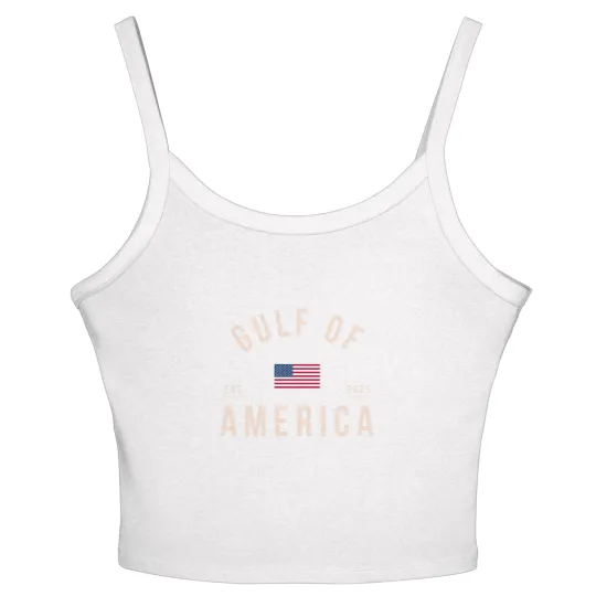 Discover Gulf of America Women's Spaghetti Strap Tank Tops, Comfort Colors Unisex Patriotic Women's Spaghetti Strap Tank Tops, United States of America Women's Spaghetti Strap Tank Tops