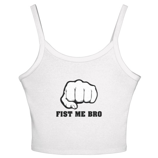 Discover Fist Me Bro Women's Spaghetti Strap Tank Tops
