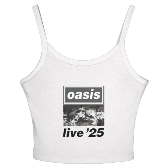 Discover Oasis Live 2025 World Tour  Unisex Women's Spaghetti Strap Tank Tops Oasis Band Women's Spaghetti Strap Tank Tops