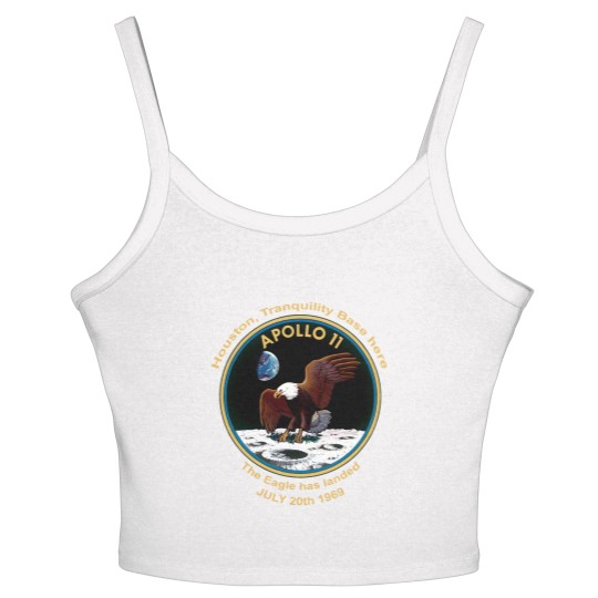 Discover NASA Apollo 11 Flight Patch The Eagle has landed Women's Spaghetti Strap Tank Tops
