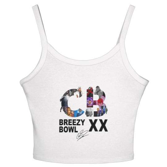 Discover Breezy Bowl XX Women's Spaghetti Strap Tank Tops, Chris Brown Breezy Bowl XX Tour Women's Spaghetti Strap Tank Tops