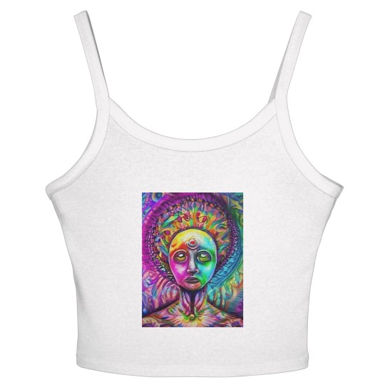Discover Witch Art design Graphic Women's Spaghetti Strap Tank Tops