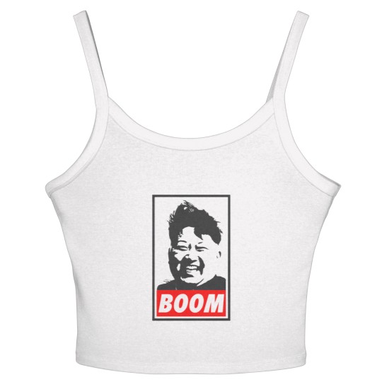 Discover Kim Jong Un Boom Women's Spaghetti Strap Tank Tops