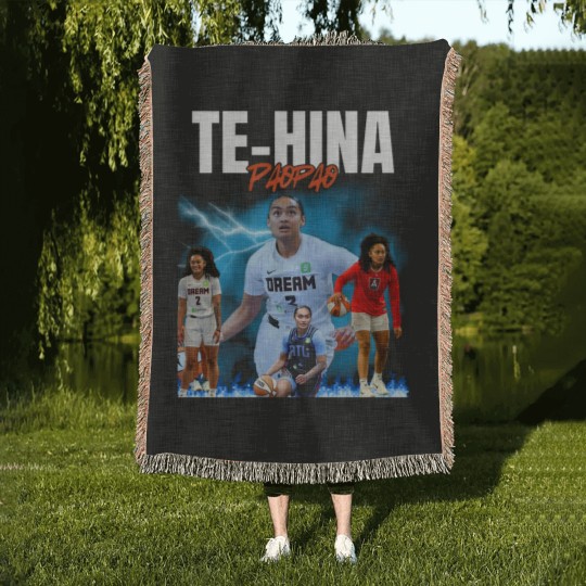 Discover Te-Hina Paopao Graphic Basketball Woven Blankets, Unisex Sports Woven Blankets