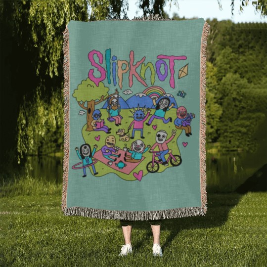 Discover SL.I.P.KN.OT Woven Blankets - All Hope Is Gone Woven Blankets - The End So Far Merch -  The Gray Chapter Woven Blankets