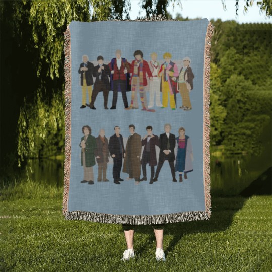 Discover All the Doctors - Doctor Who - Woven Blankets