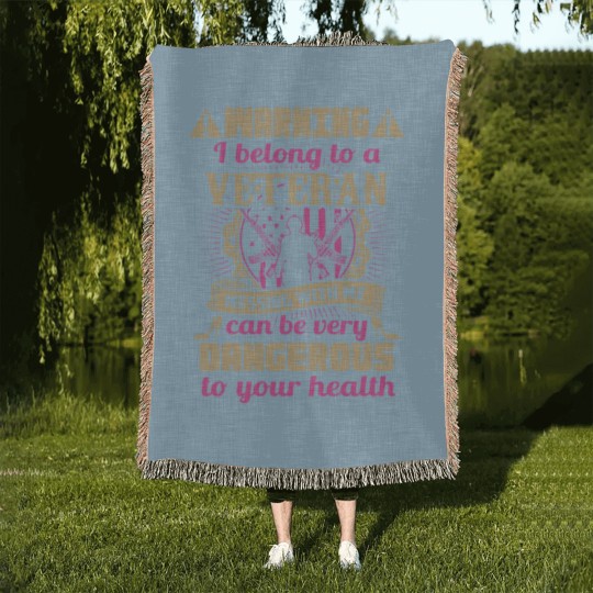 Discover Veteran wife - Veteran wife - i belong to a vete Woven Blankets