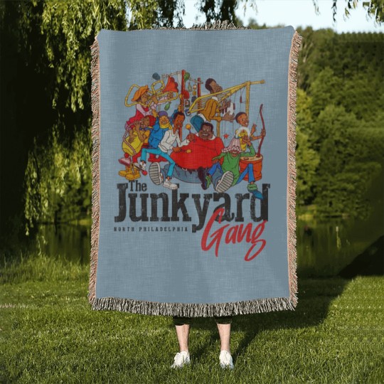 Discover The Junkyard Gang - Fat Albert - Woven Blankets