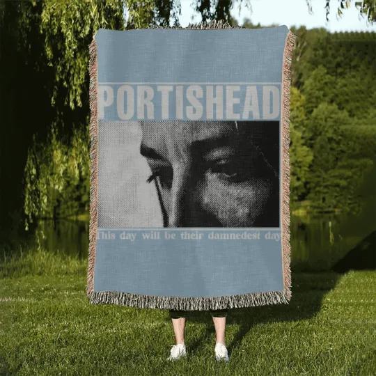 Discover Vintage Portishead 1997 Tour Woven Blankets - Portishead Woven Blankets