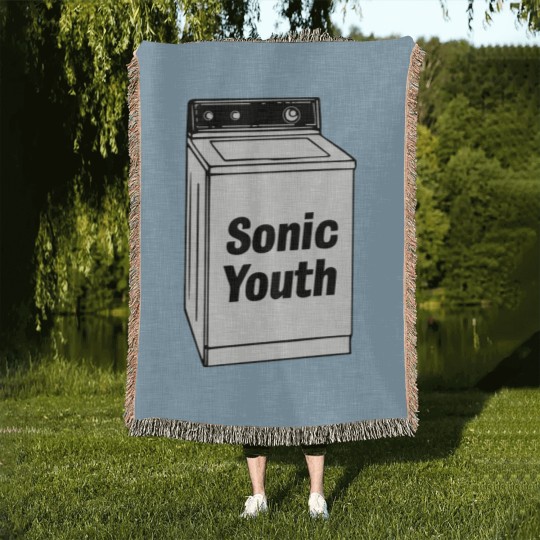 Discover Vintage Sonnic Youth Washing Machine Experimental Woven Blankets