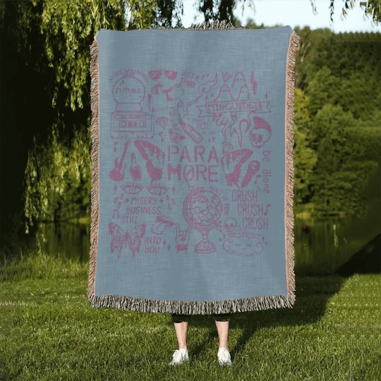 Discover Paramore Tattoo Rock Music Woven Blankets, Paramore Rock Music Band Woven Blankets