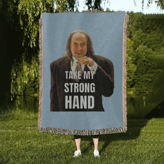Discover TAKE MY STRONG HAND Woven Blankets