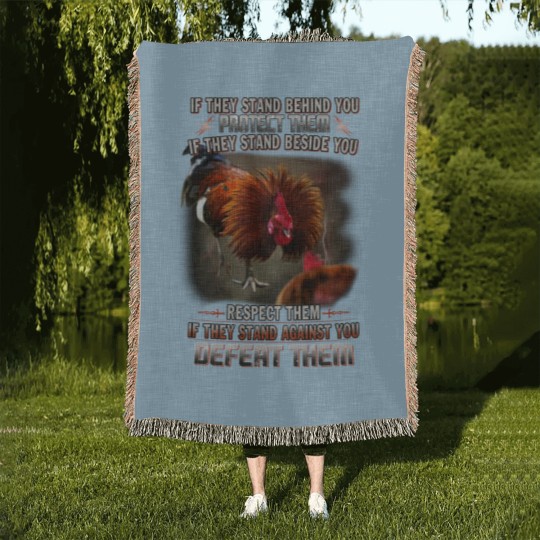 Discover Chicken Woven Blankets/ Chicken Clothing/ rooster Woven Blankets