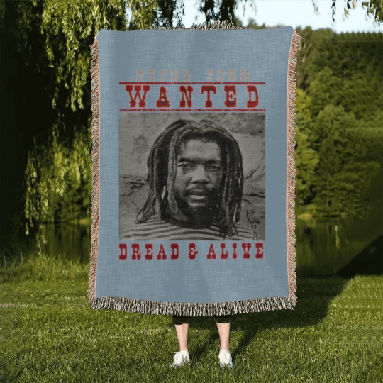 Discover Peter Tosh Wanted Dread And Alive Woven Blankets