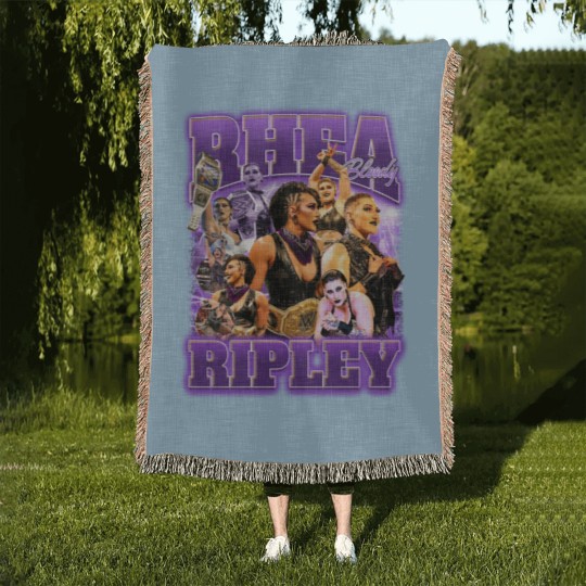 Discover Rhea Ripley Wrestling Entertainment Woven Blankets
