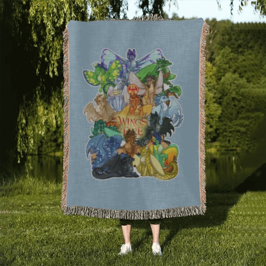 Discover Wings of Firee Wings of Firee Wings of Firee Woven Blankets