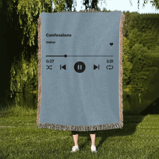 Discover Usher Confessions Woven Blankets | Hip Hop Fashion | R&B Woven Blankets