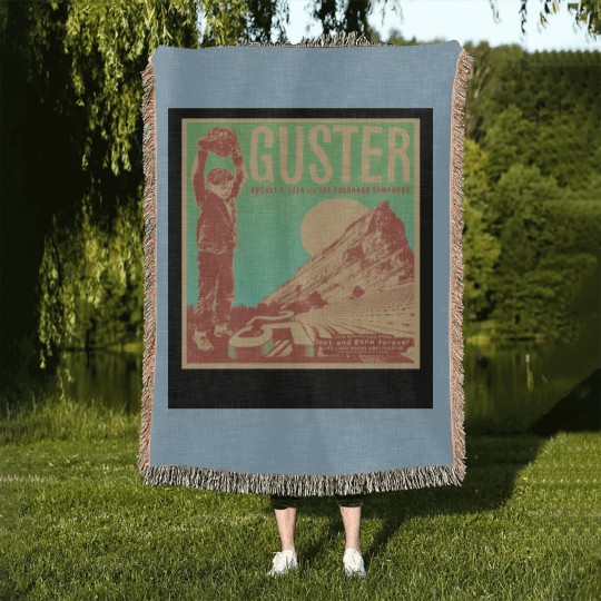 Discover Guster 25th Anniversary Show Red Rocks Amphitheatre Woven Blankets