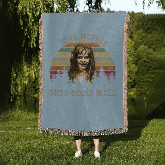 Discover Your Mother Sucks Cocks in Hell Woven Blankets