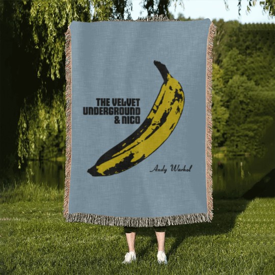 Discover The Velvet Underground _amp_ Nico, LARGE Print Woven Blankets