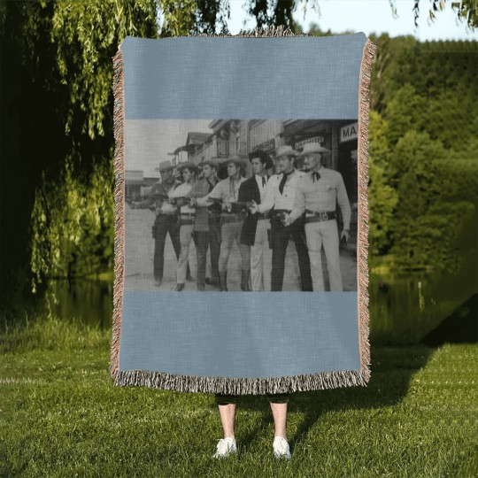 Discover 1950s western tv shows Classic Woven Blankets