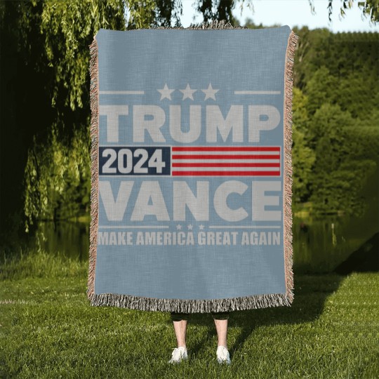 Discover Trump Vance 2024 Merchandise - Trump Vance - Woven Blankets