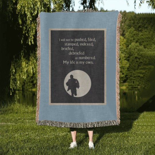 Discover TV Quote - The Prisoner Woven Blankets