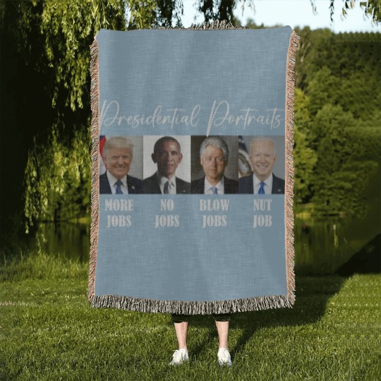 Discover Presidential Portrait Woven Blankets - Sarcastic Woven Blankets - Women's Woven Blankets - Mens Woven Blankets