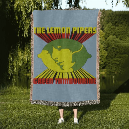 Discover Green Tambourine Woven Blankets