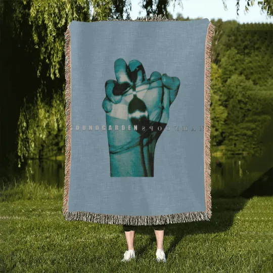 Discover Spoonman Soundgarden Chris Cornell Rock Single Band Black Woven Blankets