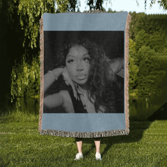 Discover Graphic "S-Z-A" Black n White RnB Printed Woven Blankets