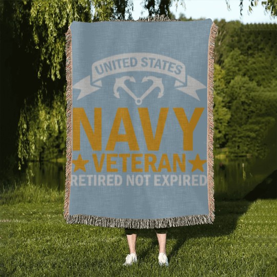 Discover United States Navy Veteran Woven Blankets, Navy Veteran Woven Blankets, US Navy Veteran Woven Blankets