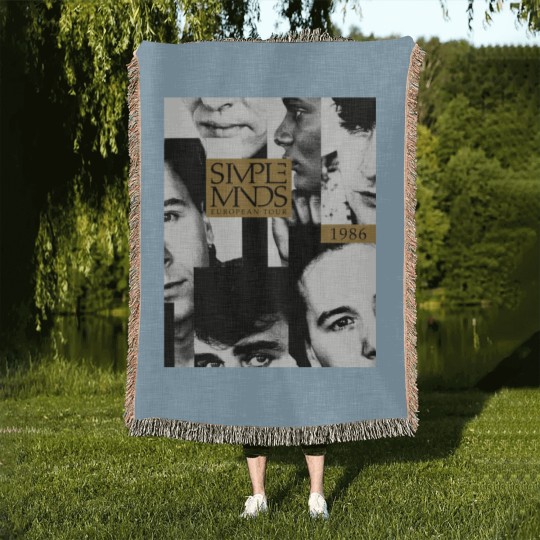 Discover Simple Minds - Once Upon A Time European Tour 1986 Woven Blankets