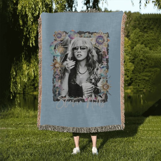 Discover Stevie Nicks Woven Blankets Gypsy Woven Blankets Bella Canvas Woven Blankets Gift For Her Stevie Nicks Fan Concert