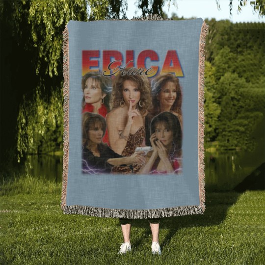 Discover Erica Kane Woven Blankets, All My Children Fans, Homage Erica Kane 90s Woven Blankets, Movie Character Woven Blankets