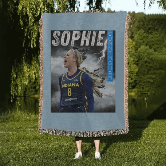 Discover Sophie Cunningham Graphic Woven Blankets, Basketball Fan Gifts