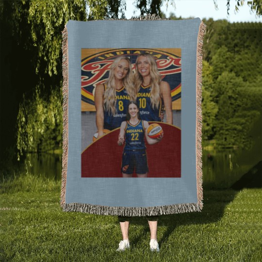 Discover Lexie Hull & Sophie Cunningham Indiana Fever Vintage Trio Woven Blankets – Step Sisters Woven Blankets