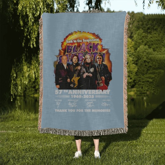 Discover Black Sabbath Band back to the beginning 2025 Woven Blankets