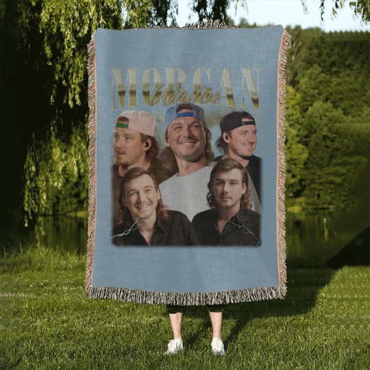 Discover Vintage Wallen Woven Blankets, Wallen vintage Woven Blankets, Country Music Woven Blankets, Morgan Western Tour Woven Blankets