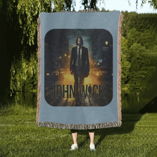 Discover Unisex John Wick Woven Blankets of a Woven Blankets Classic Woven Blankets