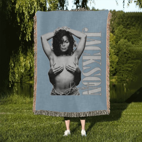 Discover Janet Jackson Concert Tour Woven Blankets, Vintage Janet Jackson Woven Blankets