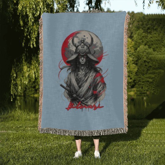 Discover bilmuri samurai Woven Blankets