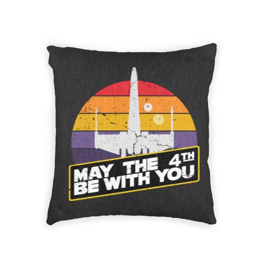 Discover May the 4th be with you, my the fourth be with you Woven Pillows