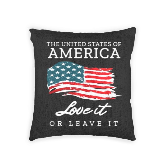 Discover The United States Of America Love It Or Leave It Woven Pillows