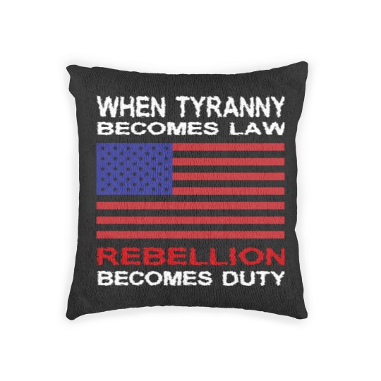 Discover When Tyranny Becomes Law Woven Pillows