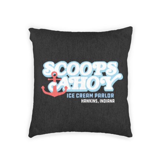 Discover Scoops ahoy ice cream Woven Pillows