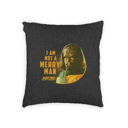 Discover The Next Generation Worf I Am Not A Merry Man Woven Pillows